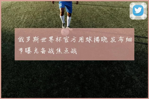 俄罗斯世界杯官方用球揭晓 发布细节曝光备战焦点战