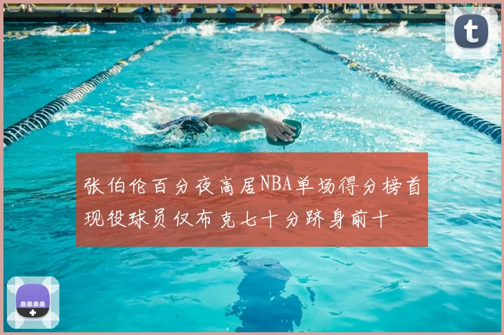张伯伦百分夜高居NBA单场得分榜首现役球员仅布克七十分跻身前十